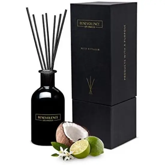 Benevolence LA Aromatherapy Scented Oil Reed Diffuser Set image {9}
