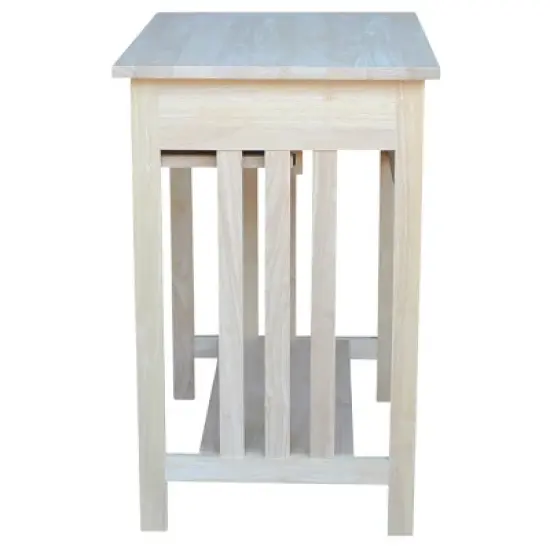 International Concepts Mission Computer Stand Unfinished image {6}