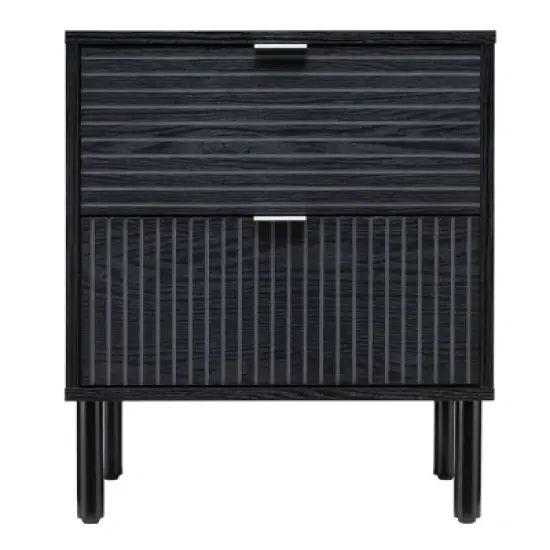 Merk 2 Drawer Nightstand - Sango image {8}