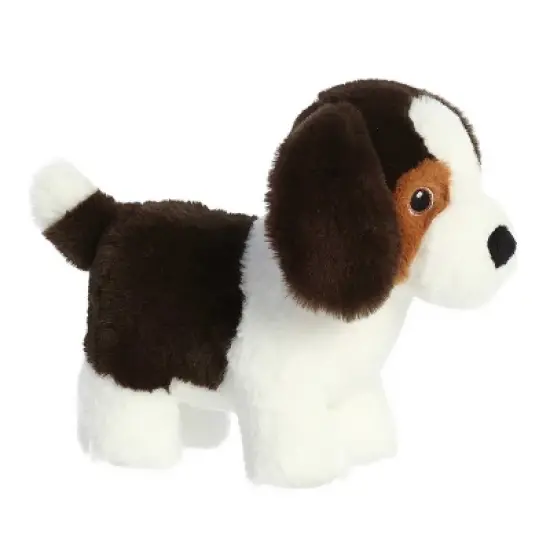 Aurora Small Beagle Eco Nation Eco-Friendly Stuffed Animal White 8" image {2}