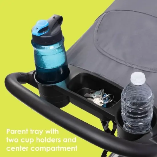 Baby Trend Venture 3-Wheel Stroller Travel System - Stellar Gray image {8}