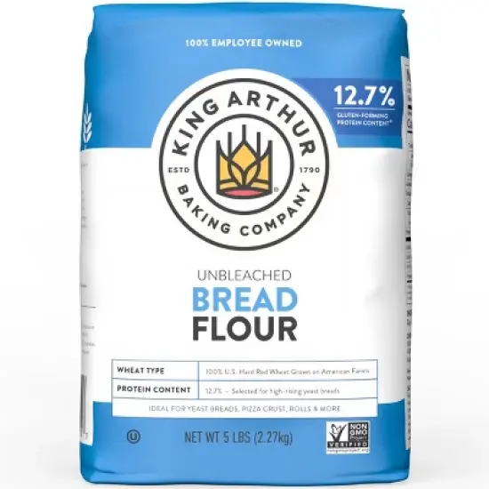 King Arthur Flour Unbleached Bread Flour - 5lbs image {8}