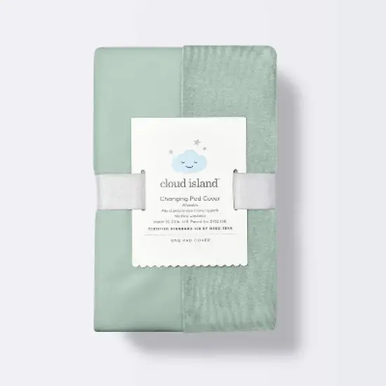 Wipeable Changing Pad Cover - Solid Sage Green - Cloud Island&trade; image {2}