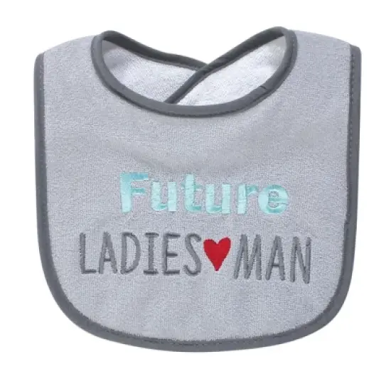 Hudson Baby Infant Boy Cotton Terry Drooler Bibs with Fiber Filling 4pk, Pretty Boy Swag, One Size image {1}