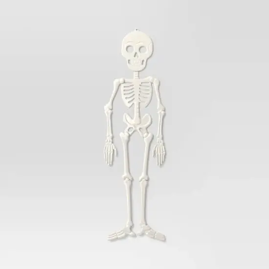 59" 3D Skull Skeleton Traditional Bone Halloween Decorative Prop Off-White - Hyde and EEK! Boutique&trade; image {1}