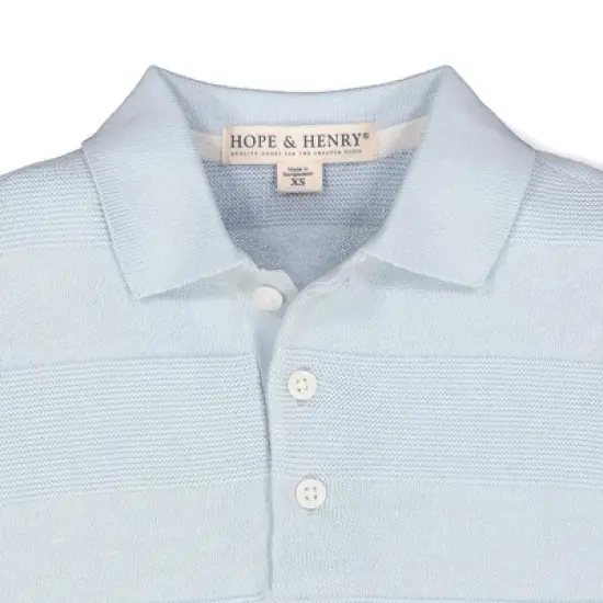 Hope & Henry Boys' Short Sleeve Sweater Polo, Infant image {1}