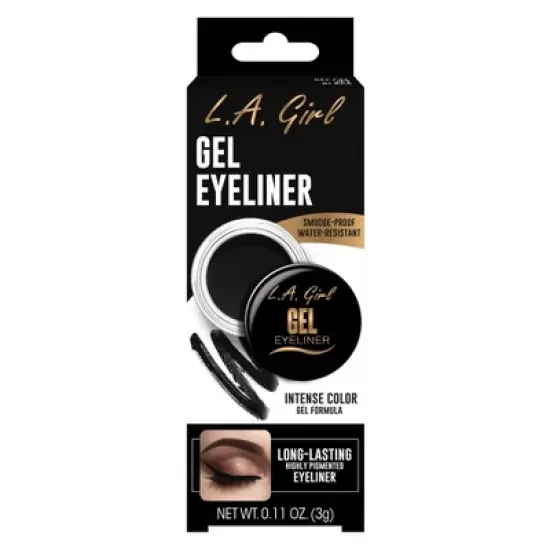 L.A. Girl Gel Eyeliner - Jet Black - 0.11oz image {4}
