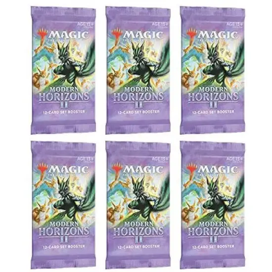 Magic the Gathering Magic: The Gathering Set Booster Pack Lot - Modern Horizons 2 - 6 Packs image {1}