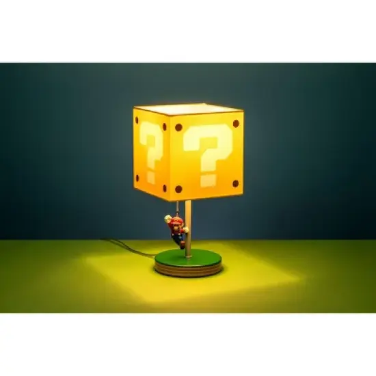 14" Nintendo Super Mario Block Table Lamp image {4}