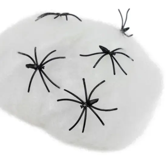 Northlight Giant Outdoor Spider Web Halloween Decoration - 9.8' - White image {5}