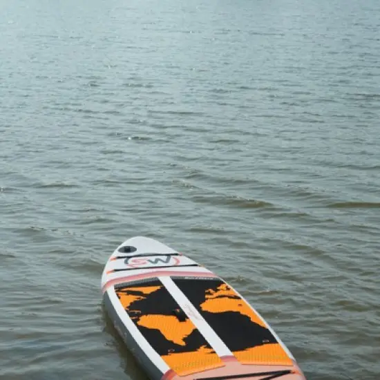 DSVIMOY 11' Stand Up Paddle Board with Accessories, Orange & Black, 132"*33"*6" image {1}