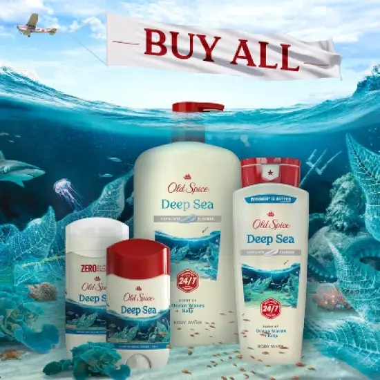 Old Spice Fresh Collection Deodorant Deep Sea Ocean Elements - 3oz image {7}