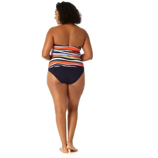Anne Cole Plus - Women's Twist Front Bandeaukini Swim Top image {3}