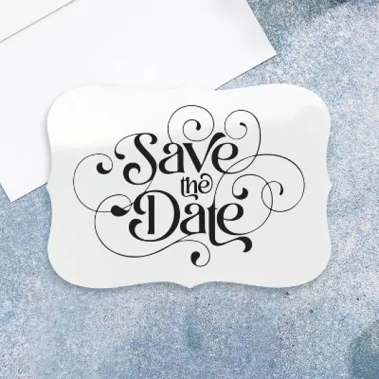 Avery Glossy White Invitation Cards, 5" x 7" Rectangle Flourished Edge image {3}