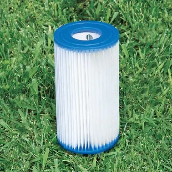 Intex 12' x 2.5' Round Pool w/ Filter Pump & Pool Cleaning Kit w/ Vacuum & Pole image {5}