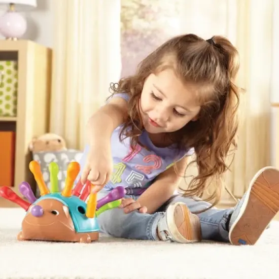 Learning Resources Spike the Fine Motor Hedgehog: Stacking Toys & Sorting Set, 14 Pieces, Develops Fine Motor Skills image {5}
