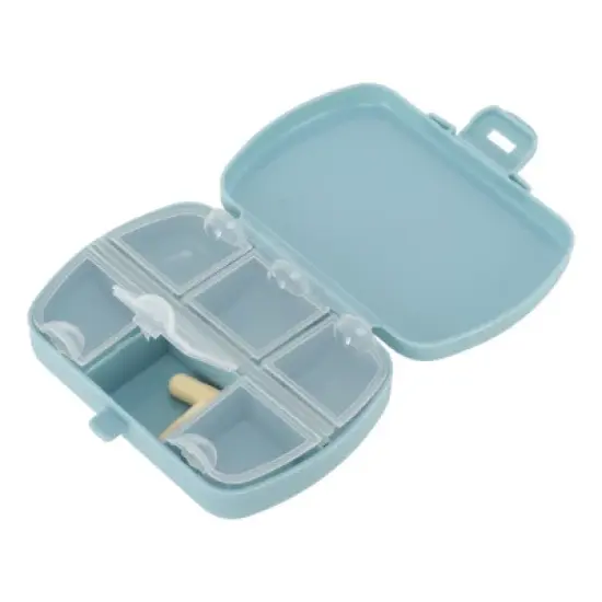 Unique Bargains 6 Grid Portable Mini Pill Case 1 Pc image {5}