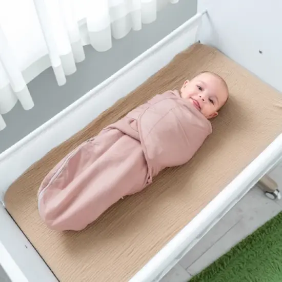 Swaddle Blankets for Baby Girl & Boy with Easy Access Zipper for Diaper Changes (Set of 3) image {1}