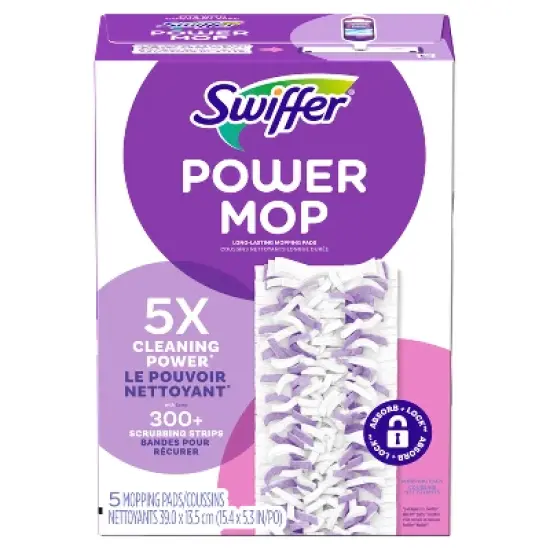 Swiffer Power Mop Multi-Surface Mopping Pad Refills for Floor Cleaning image {7}