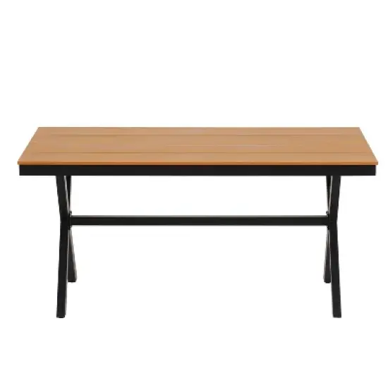 5-Piece Outdoor Dining Set, Rectangular Table with PE Rattan Rope-Woven Chairs & Cushions, Weather-Resistant Patio Furniture - ModernLuxe image {9}