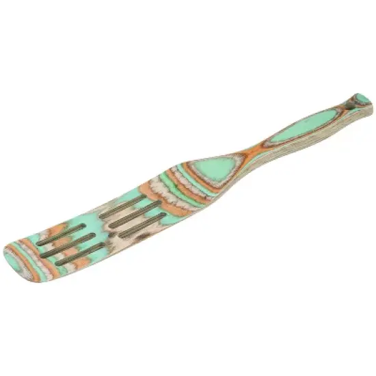 Island Bamboo Pakkawood 13-Inch Slotted Spurtle image {4}