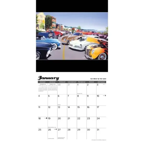 Willow Creek Press 2026 Classic Cruisin' and Chrome Wall Calendar image {2}