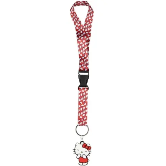 Hello Kitty All-Over Print Wrist Strap Lanyard For Keys image {4}