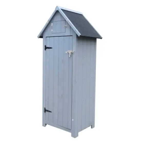 Outdoor Storage, Perfect to Store Patio Furniture, for Backyard Garden Patio Lawn , Natural Color 30.31"X 20.48"X 65.75" image {5}