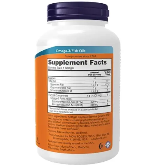 NOW Ultra Omega-3 180 Sgels Fish Oil image {1}