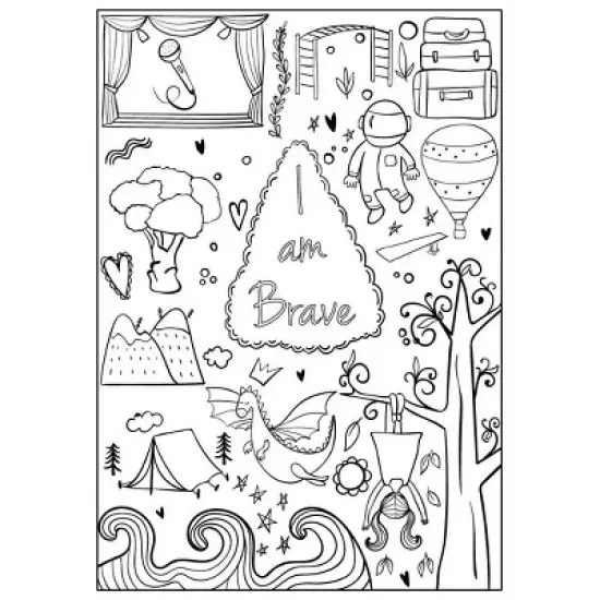 I Am Confident, Brave & Beautiful Coloring Book - Hopscotch Girls: Creative Thinking for Kids, 24 Pages, Ages 4+ image {2}