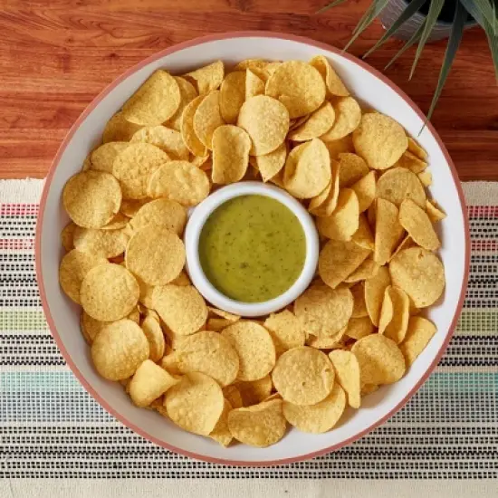 Infuse 16" Melamine Chip and Dip Orange image {1}