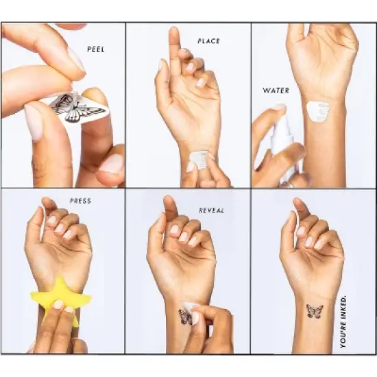 INKED by Dani Feel Good Pack Temporary Tattoos - 20ct image {7}