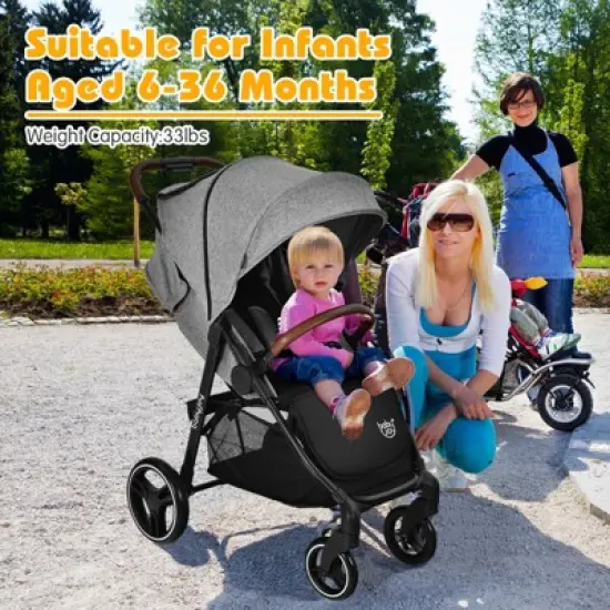 Infans High Landscape Baby Stroller Pushchair w/ Footmuff & Expandable Canopy image {1}