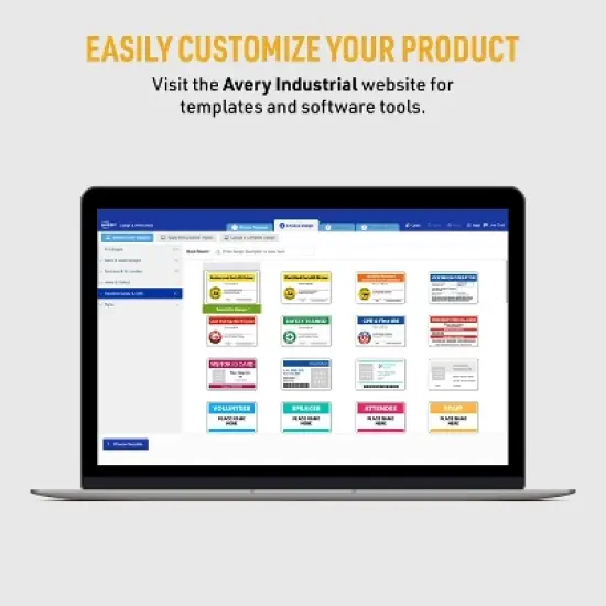 Avery Durable ID Cards, Laser Printable on Both Sides, Blank White, 80 Total, 2.125" x 3.375" (61610) image {2}