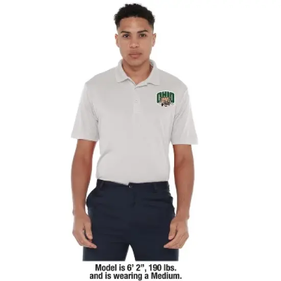 Men's Ohio University Adult Polo Left Chest Logo image {2}