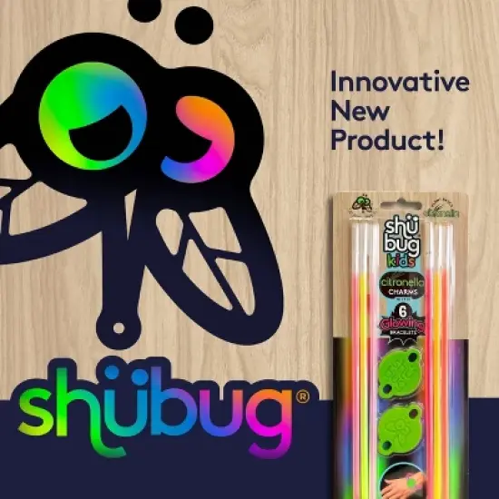 Shubug 6pk Kids Citronella Glow Bracelets image {5}