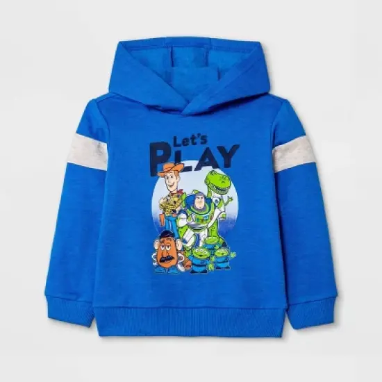 Toddler Boys' 4pc Toy Story Fleece Top and Jogger Set - Blue/Light Gray/Green image {3}