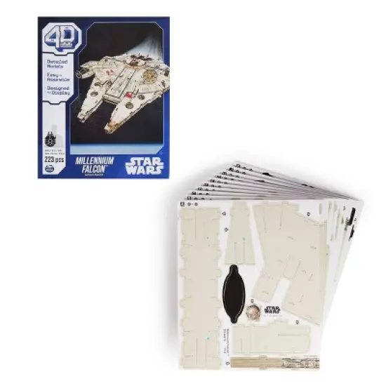 4D BUILD - Star Wars Millennium Falcon Model Kit Puzzle 223pc image {7}