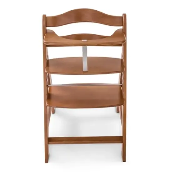 hauck AlphaPlus Grow Along Wooden High Chair Seat with White Removable Tray Table and Grey Deluxe Seat Cushion Pad for Babies 6 Months and Up image {4}