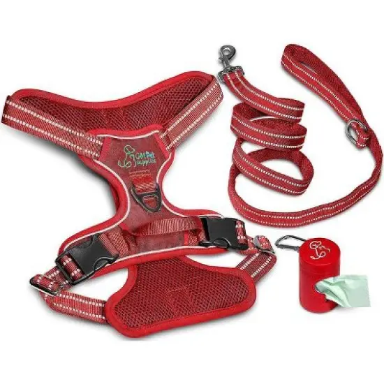 Gm Harness Leash Poo Bag Holder Set image {7}