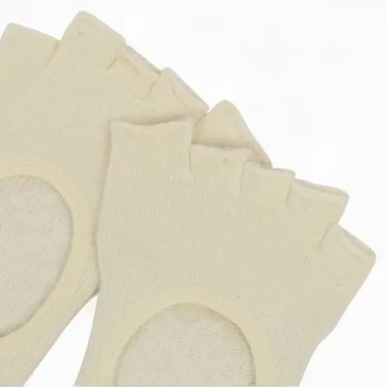 Anna-Kaci Women's Open-Toe Grip Socks for Yoga and Pilates with Non-Slip Soles and Arch Support image {4}