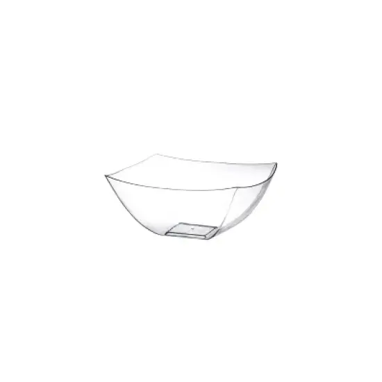Posh Setting Square Fancy Clear Serving Bowl - 8 oz. - 4 Pack image {9}