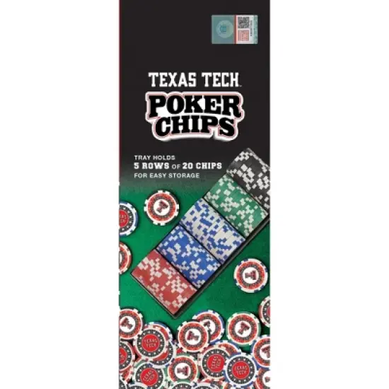 MasterPieces Casino 100 Piece Poker Chip Set - NCAA Texas Tech Red Raiders image {4}
