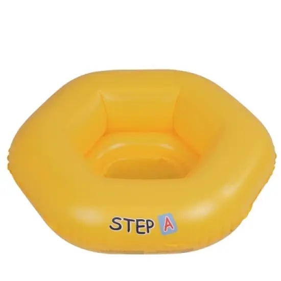 Pool Central 26" Yellow Inflatable STEP A Swimming Pool Baby Seat Float image {1}