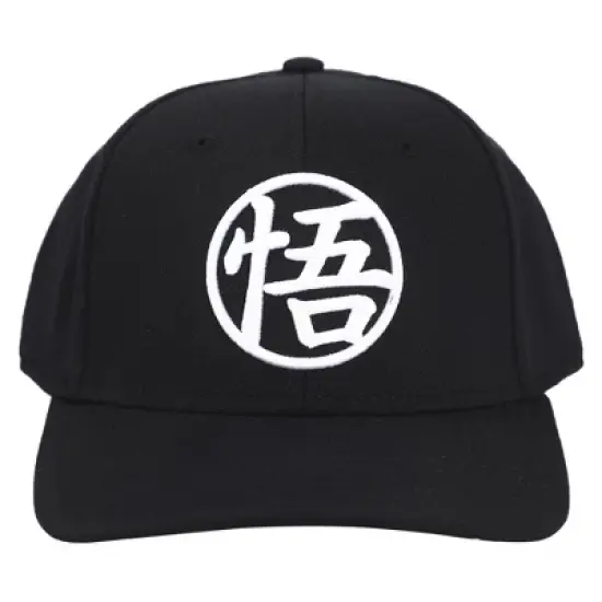 Dragon Ball Z Anime Embroidered Symbol Black Snapback Hat For Men image {1}