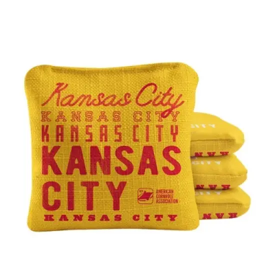 Skip's Garage | Gameday Kansas City Football Synergy Pro Cornhole Bags (Set of 4) image {5}