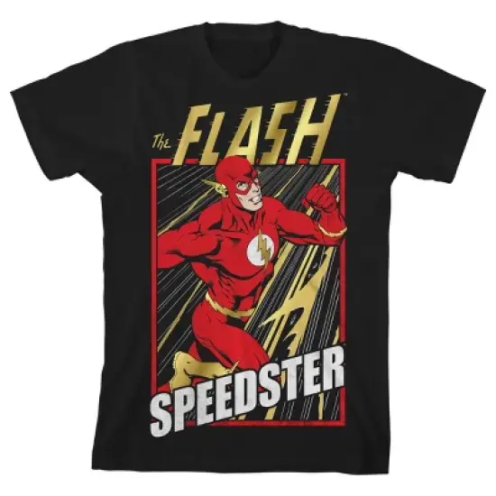 Flash Speedster Black T-shirt Toddler Boy to Youth Boy image {6}