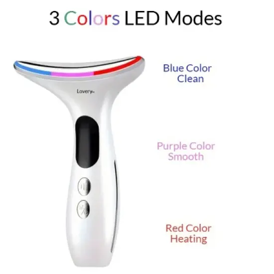 Lovery Light based multifunctional  Face and Neck Beauty Massager wand, Skin care tool image {2}