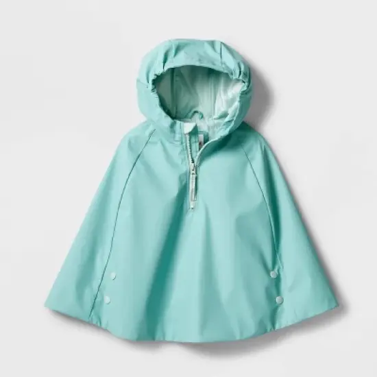 Toddler Adaptive Lightweight Rain Coat - Cat & Jack&trade; Ocean Green image {4}