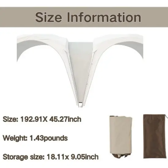 Naturehike Cloud Boundar Tent Connector &mdash; Durable 150D Oxford Fabric Connector for Joining Two Cloud Boundar Shelters image {2}